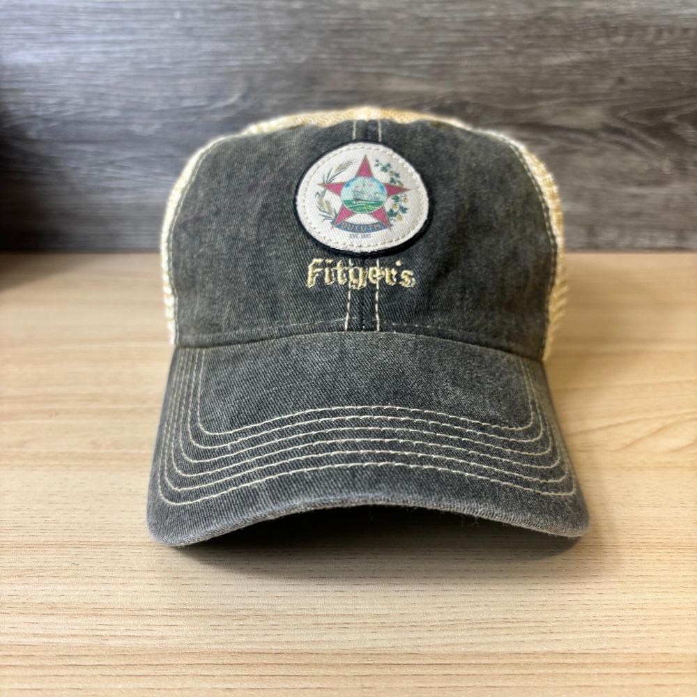 Fitgers Hat Cap Snap Back Gray Faded Duluth Minnesota Adjustable
